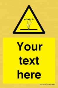 Custom warning geyser water jet